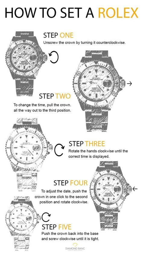 how to set a rolex ladies watch|how to adjust Rolex watch.